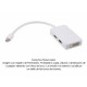 Convertidor 3 en 1 Mini DisplayPort a DVI, HDMI y DisplayPort